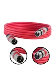 Midex MXL-3M-RD Kaliteli XLR TO XLR 3 mt. Mikrofon Kablosu thumbnail 1