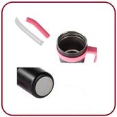 Dodge Trekking Çelik Termos Mug 750Ml Siyah thumbnail 4