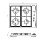 LX-410BF BEYAZ(ANKASTRE KÇ)LUXELL.NG WOK - 3