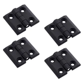 Dayanıklı Plastik Yaprak Menteşe 30x30 mm 4 Adet Dolap Çekmece Kapak Küçük Mobilya Menteşe Seti thumbnail 5