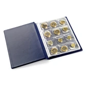 Teksöz-Coins Para Albümü 120 Adetlik Lacivert Renkli 150 X190 mm. - 1