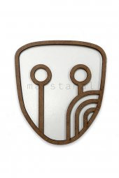 Afrika Maskesi -  40 cm Boyanabilir Ham Mdf Maske - 3
