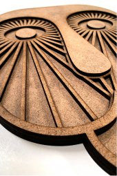 Afrika Maskesi -40 cm  Boyanabilir Ham Mdf Maske - 2