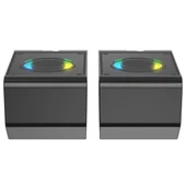 Lecoo DS100 Rgb Aydınlatmalı Kablolu Stereo Siyah 6 W Soundbar 1+1 Masaüstü Hoparlör - 7