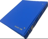 Teksöz-1200-M-Standart Albüm Para-10 Adet 3 Bölmeli Şeffaf Sayfasıyla- Sırt Kalınlığı 3cm Mavi Renk - 4