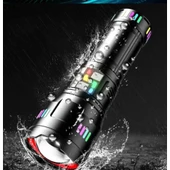 Pro F-3002 Alüminyum Tg Led Gece Şeritli Type-c Şarjlı El Feneri - 2