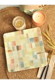 Dekor Dijital Mix Kare Servis Tabağı 25x25 - 1