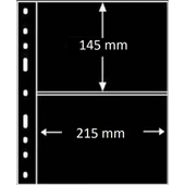 Teksöz-052- Iki Bölmeli Siyah Zeminli Sayfa A4 Boyutunda,para Ve fdc Sayfası - 1