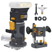 CAT DX82B.3 18Volt Şarjlı Kömürsüz 6mm Devir Ayarlı Profesyonel Avuç İçi El Frezesi Formika Tıraşlama (Akü Dahil Değildir) thumbnail 1