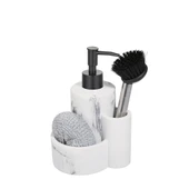 Polyester Sıvı Sabunluk, Süngerlik ve Lavabo Fırçası – Dekoratif & Dayanıklı thumbnail 1