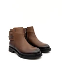 Venüs 2551022K Kadın Hakiki Deri Fermuar Desen Kısa Bot - 9