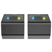 Lecoo DS100 Rgb Aydınlatmalı Kablolu Stereo Siyah 6 W Soundbar 1+1 Masaüstü Hoparlör - 7