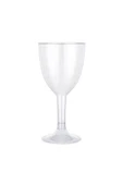 Supertrend Plastik Şeffaf Ayaklı Kadeh 150cc 6lı - 1