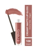 Creamy Matte Lip Gloss Canyon Rose - Mat Krem Dudak Parlatıcısı - No:108 - Vegan & Temiz Içerik - 1
