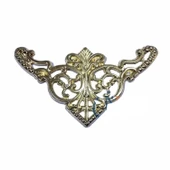 Dekoratif Köşe Süsü, Köşelik - Büyük, 31x55mm, Sarı, 1 Adet - 1