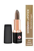 Shimmer Lipstick Metalic Cold Copper-Brown Series-Işıltı Ruj Kahve Serisi No:913 4 gr thumbnail 1
