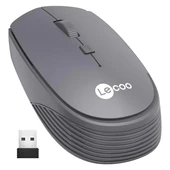 Lenovo Lecoo WS202 2.4GHz Kablosuz 1200DPI Gri Optik Mouse 4 Tuşlu - 1