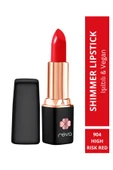 Shimmer Lipstick High Risk Red - Işıltı Ruj - No: 904 - Vegan & Temiz Içerik thumbnail 1
