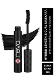 Uzatan Hibrit Maskara - Hybrid Length & Curl Mascara Extra Black - No: 320 - Vegan Temiz Içerik - 1