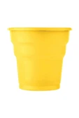 Supertrend Plastik Meşrubat Bardağı Sarı 180cc-7oz 25li - 1