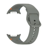 Samsung Galaxy Watch 8 Classic 47mm İle Uyumlu Metal Tokalı Spor Silikon Kordon  Haki thumbnail 4