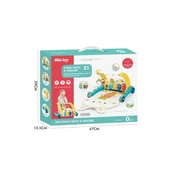 BIB6015 -Vardem Piyanolu 2 in 1 Bebek Yürüteci ve Tavşan Desenli Mavi Oyun Halısı - 4