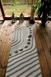 elleser Dekoratif Kaymaz Deri Tabanlı Yoga Matı - 1