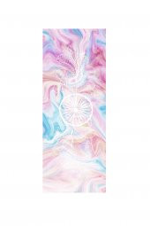 elleser Dekoratif Kaymaz Deri Tabanlı Yoga Matı - 2