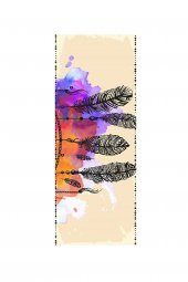 elleser Dekoratif Kaymaz Deri Tabanlı Yoga Matı - 2