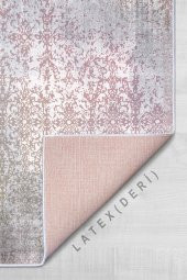 elleser Dekoratif Yıkanabilir Kaymaz Deri Tabanlı Salon Halısı - 3