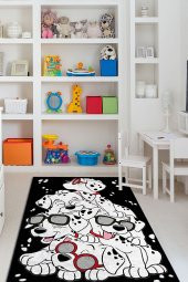 elleser Dekoratif Yıkanabilir Kaymaz Pamuk Tabanlı Çocuk Halısı - 1