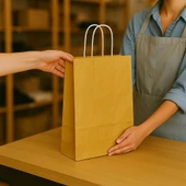 Supertrend Kraft Çanta Altın Orta Boy 25x31cm 25li - 3