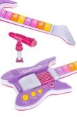 Rennes RG-035PK Mikrofonlu Tuşlu Çocuk Elektro Oyuncak Gitar (Mikrofon Standı ve Askı Dahil) - 4