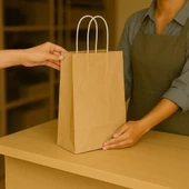 Supertrend Kraft Çanta Naturel Orta Boy 25x31cm 25li - 2