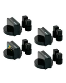 Arçelik Uyumlu OCD T 752-1 DWKS Gazlı Ocak Düğmesi Takımı – 4’lü Siyah thumbnail 1