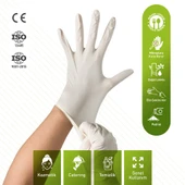 Supertrend Pudralı Lateks Muayene Eldiveni M Beden 100 Adet x 20 Paket - MDR - Koli thumbnail 2