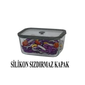 Sızdırmaz Cam Kapaklı Saklama Kabı 4'lü Set 2620/1380/800/470 ML - 6