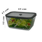 Sızdırmaz Cam Kapaklı Saklama Kabı 4'lü Set 2620/1380/800/470 ML - 3