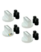 Arçelik Uyumlu OCD K 651 DWYB Gazlı Ocak Düğmesi Takımı – 4’lü Beyaz Çizgili thumbnail 1