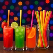 Supertrend Fosforlu Renkli Pipet 5mm x 21cm - 50 Adet thumbnail 2