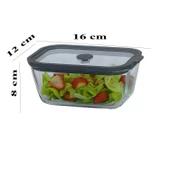 Sızdırmaz Cam Kapaklı Saklama Kabı 4'lü Set 2620/1380/800/470 ML - 5