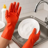 Supertrend Temizlik Eldiveni Kırmızı S 1 Çift thumbnail 2