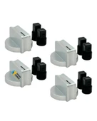 Arçelik Uyumlu OMD D 611 DWI Gazlı Ocak Düğmesi Takımı – 4’lü İnox thumbnail 1