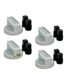 Arçelik Uyumlu OCD K 651 EG Gazlı Ocak Düğmesi Takımı – 4’lü İnox Çizgili thumbnail 1