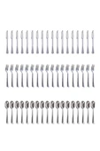 Supertrend 54 Parça Metal Görünümlü Plastik Çatal Bıçak Kaşık Set - 2