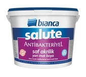 Bianca Salute Antibakteriyel Saf Akrilik Yarı Mat İç Cephe Boyası 15 Lt Beyaz - 1