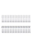 Supertrend 36 Parça Metal Görünümlü Plastik Çatal Bıçak Set thumbnail 2