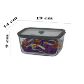 Sızdırmaz Cam Kapaklı Saklama Kabı 4'lü Set 2620/1380/800/470 ML - 2