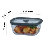 Sızdırmaz Cam Kapaklı Saklama Kabı 4'lü Set 2620/1380/800/470 ML - 4