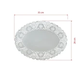 Supertrend Dantel Kağıt 26cmx35cm Oval 100 Adet - 1